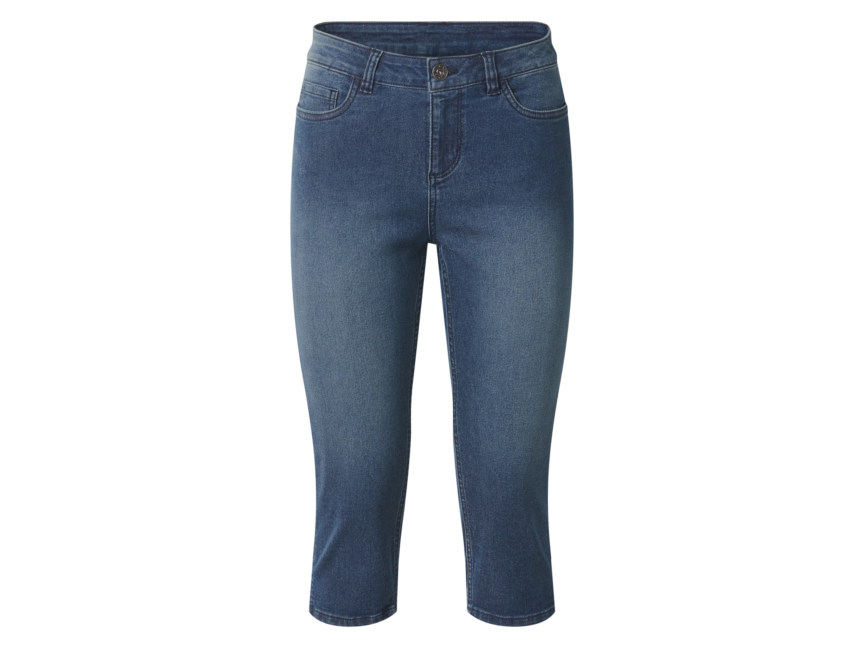 esmara® Dámske capri rifle (tmavomodrá, 36) 1