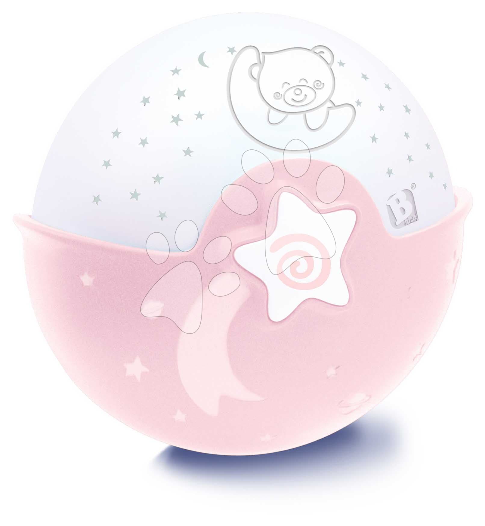 Nočná lampička Soothing Light & Projector Pink Infantino s hudbou a projektorom ružová od 0 mes 1