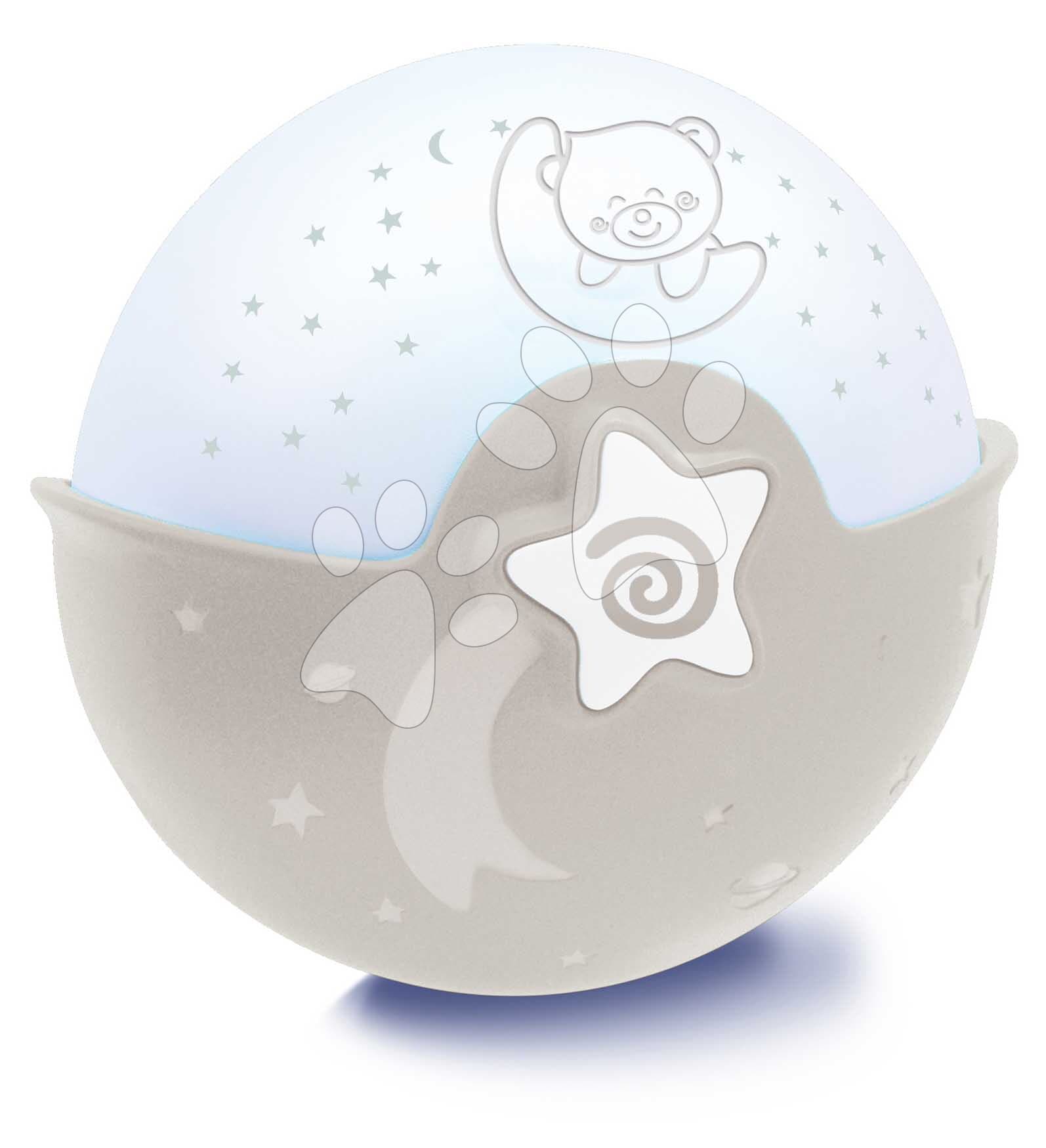 Nočná lampička Soothing Light & Projector Ecru Infantino s hudbou a projektorom hnedá od 0 mes 1
