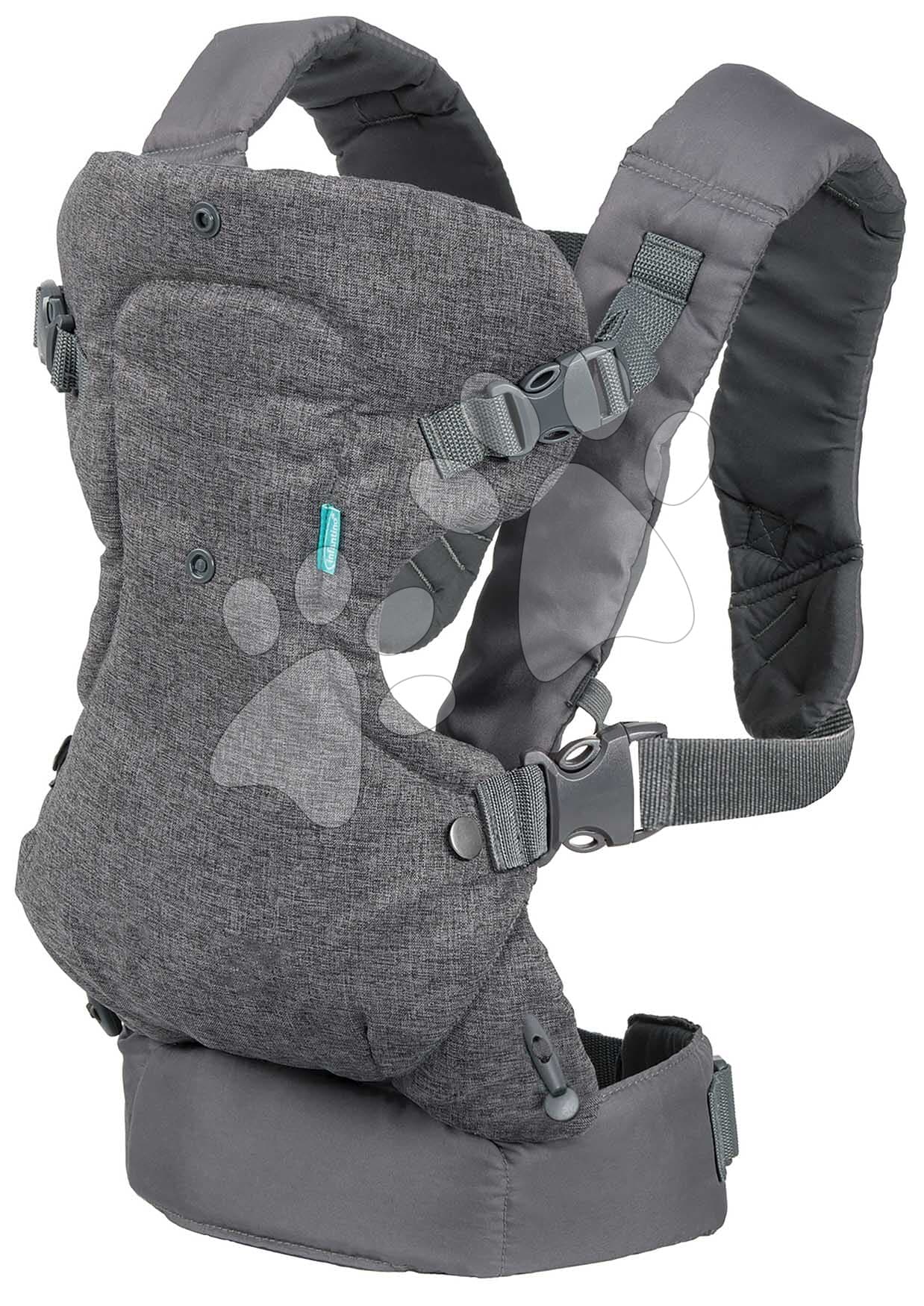 Nosič pre dieťa Flip Advanced 4v1 Convertible Carrier Grey Infantino 4 spôsoby nosenia sivý od 3,6-14,5 kg od 0 mes 1