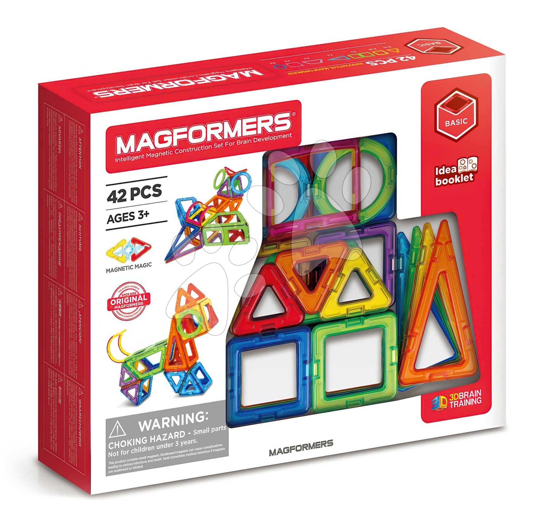 Stavebnica magnetická Pokročilá Basic 3D Magformers 42 dielov 1