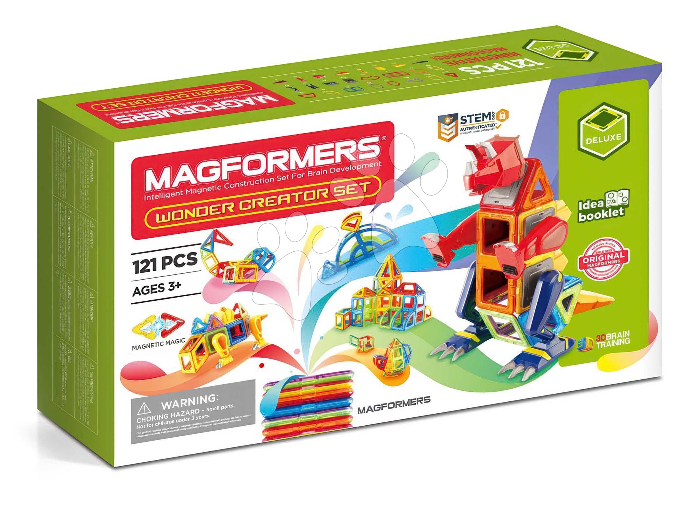 Stavebnica magnetická Dinosaury a tvory Wonder Creator Set Deluxe Magformers 121 dielov 1