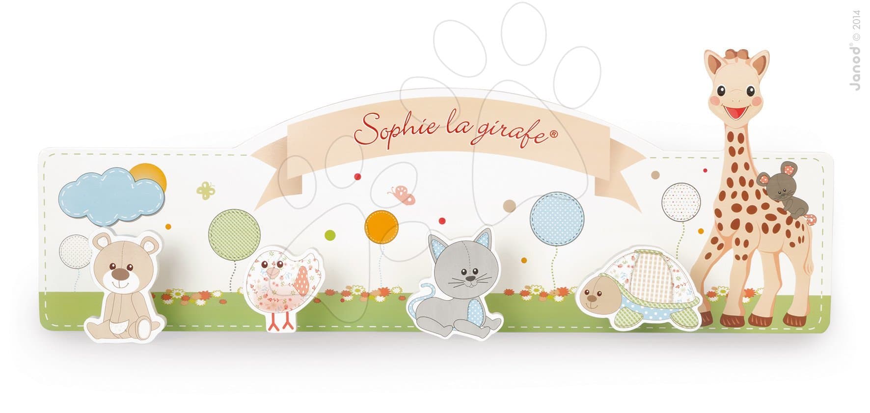 Janod drevená dekorácia vešiak Sophie la Girafe 09515 1