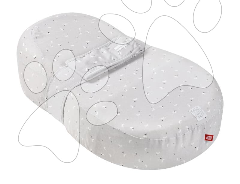 Hniezdo na spanie pre bábätká Cocoonababy® 10° Jersey Moon & Stars Red Castle s napínacou plachtou s jemným vzorom od 0-3 mes