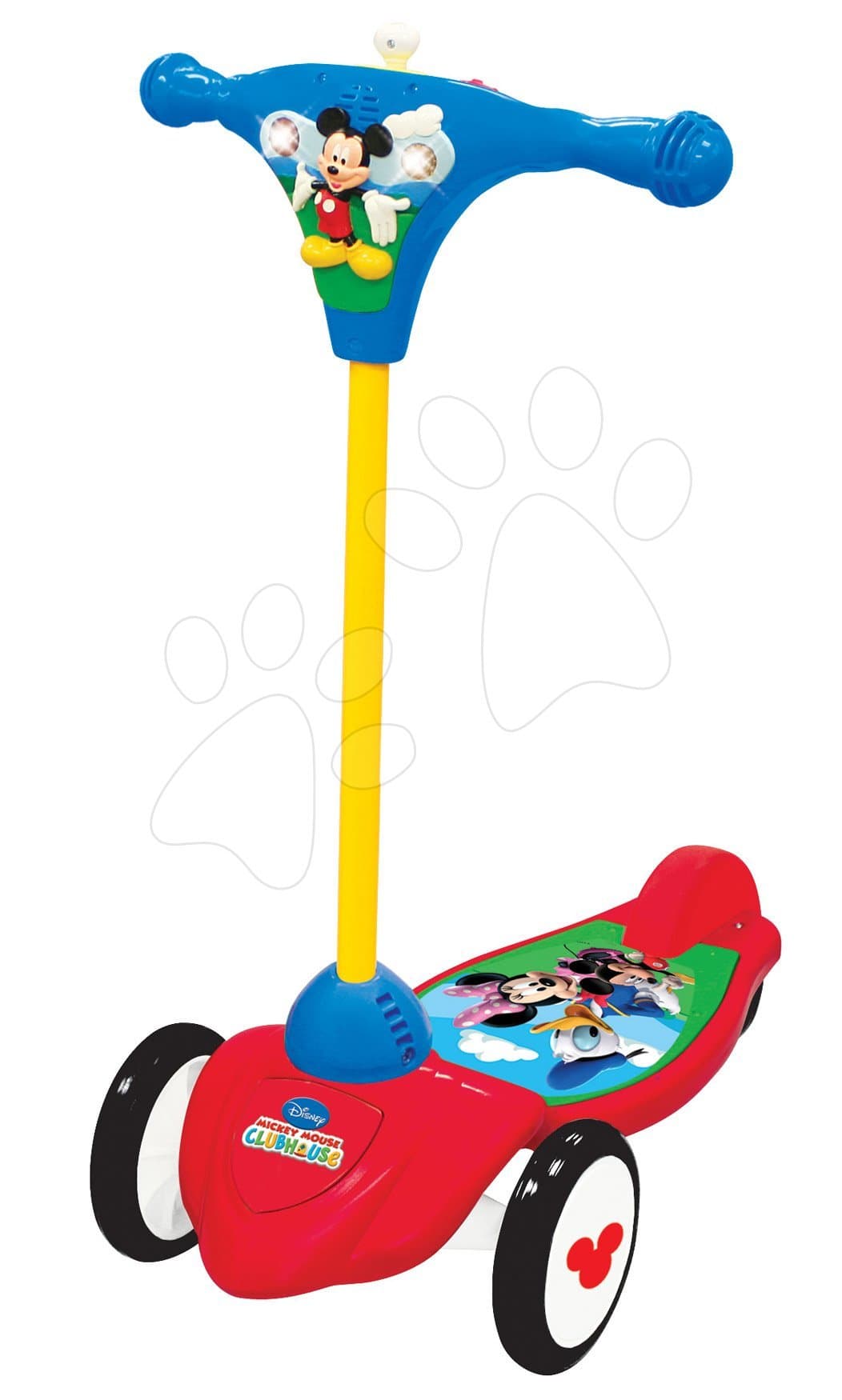 Kolobežka Mickey Kiddieland so zvukom a svetlom od 12 mes 1