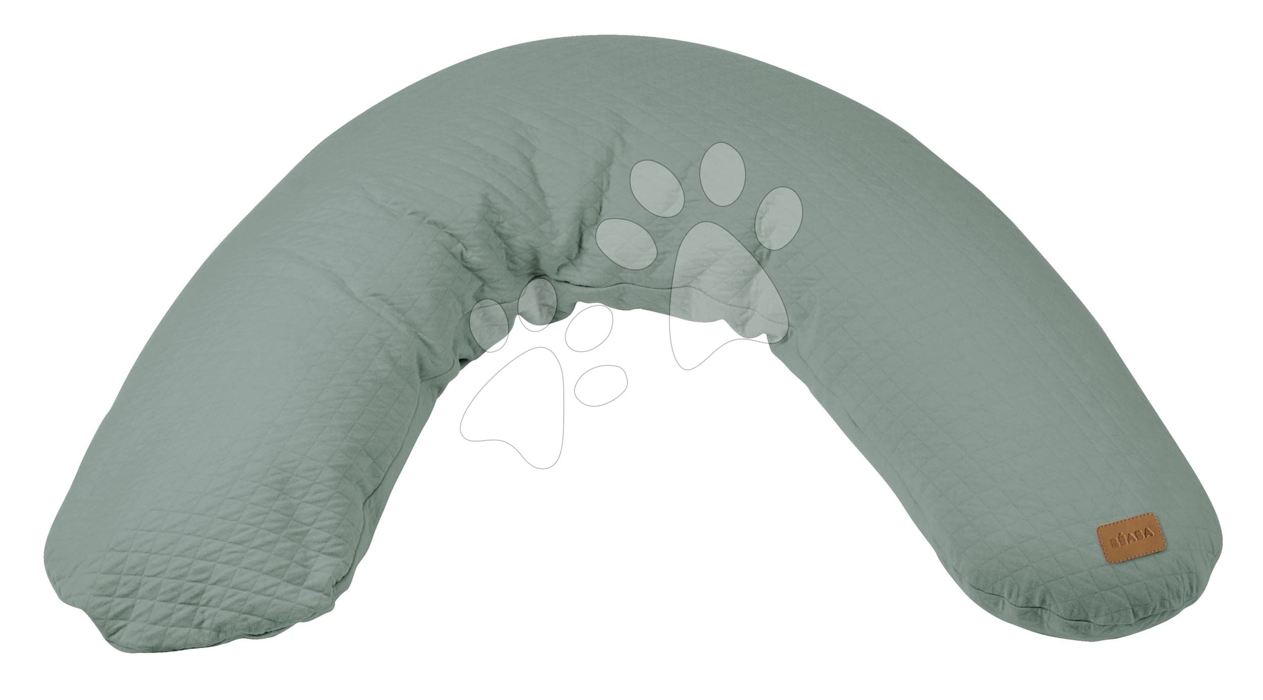 Dojčiaci vankúš Big Flopsy™ Beaba Fleur de Coton® Sage Green 170 cm prešívaný zelený 1