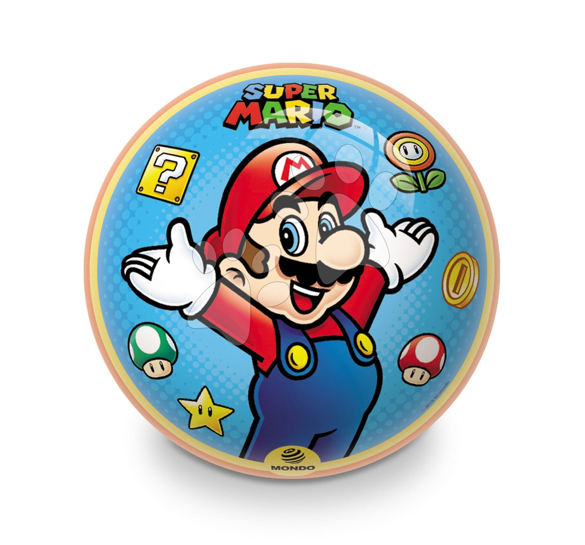 Rozprávková lopta Super Mario Mondo gumová 14 cm