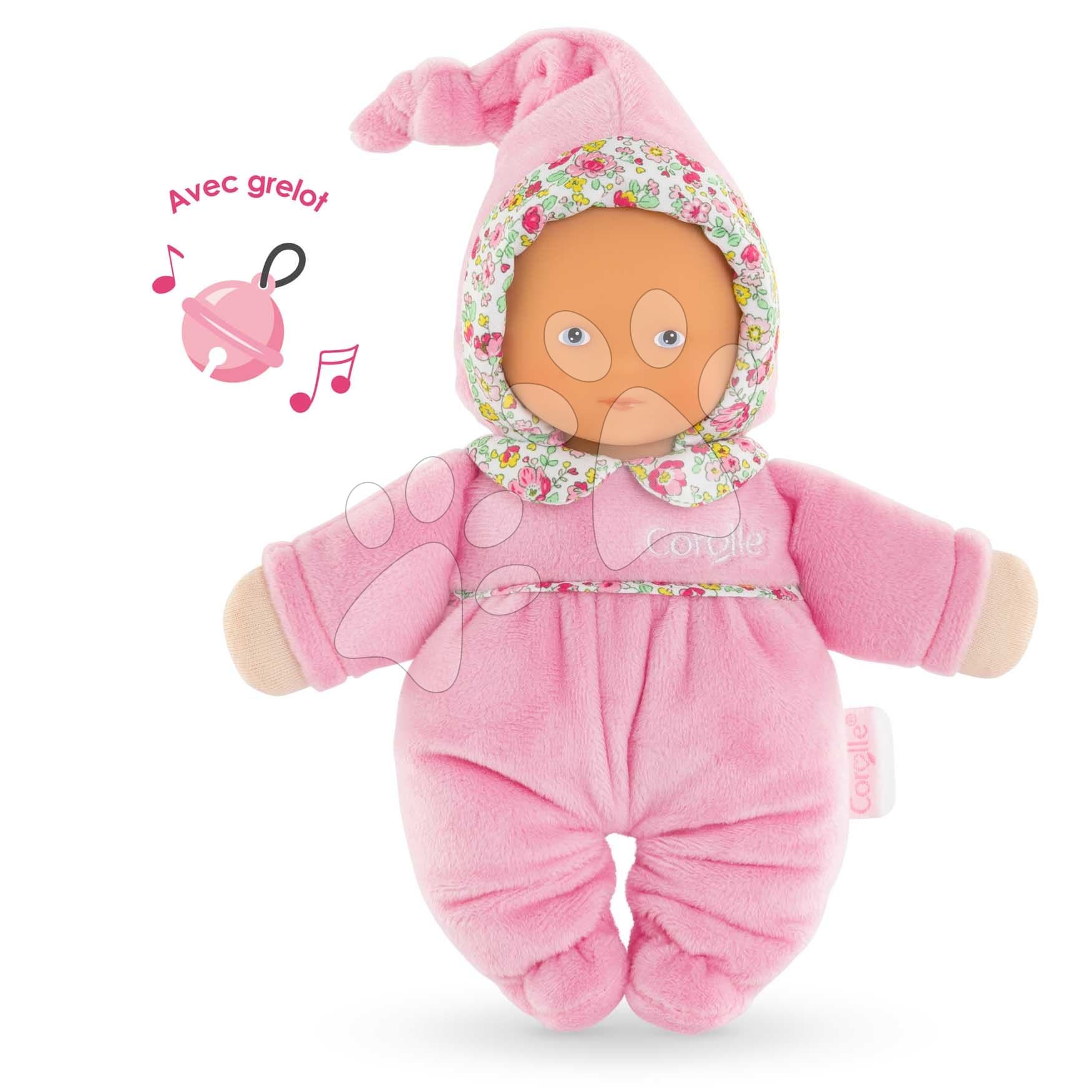 Bábika Babidoux Blossom Garden Mon Doudou Corolle s modrými očami a hrkálkou 20 cm od 0 mes 1