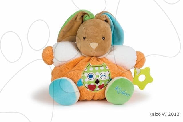 Kaloo plyšový zajačik Colors-Chubby Rabbit Owl s hrkálkou 963253 1