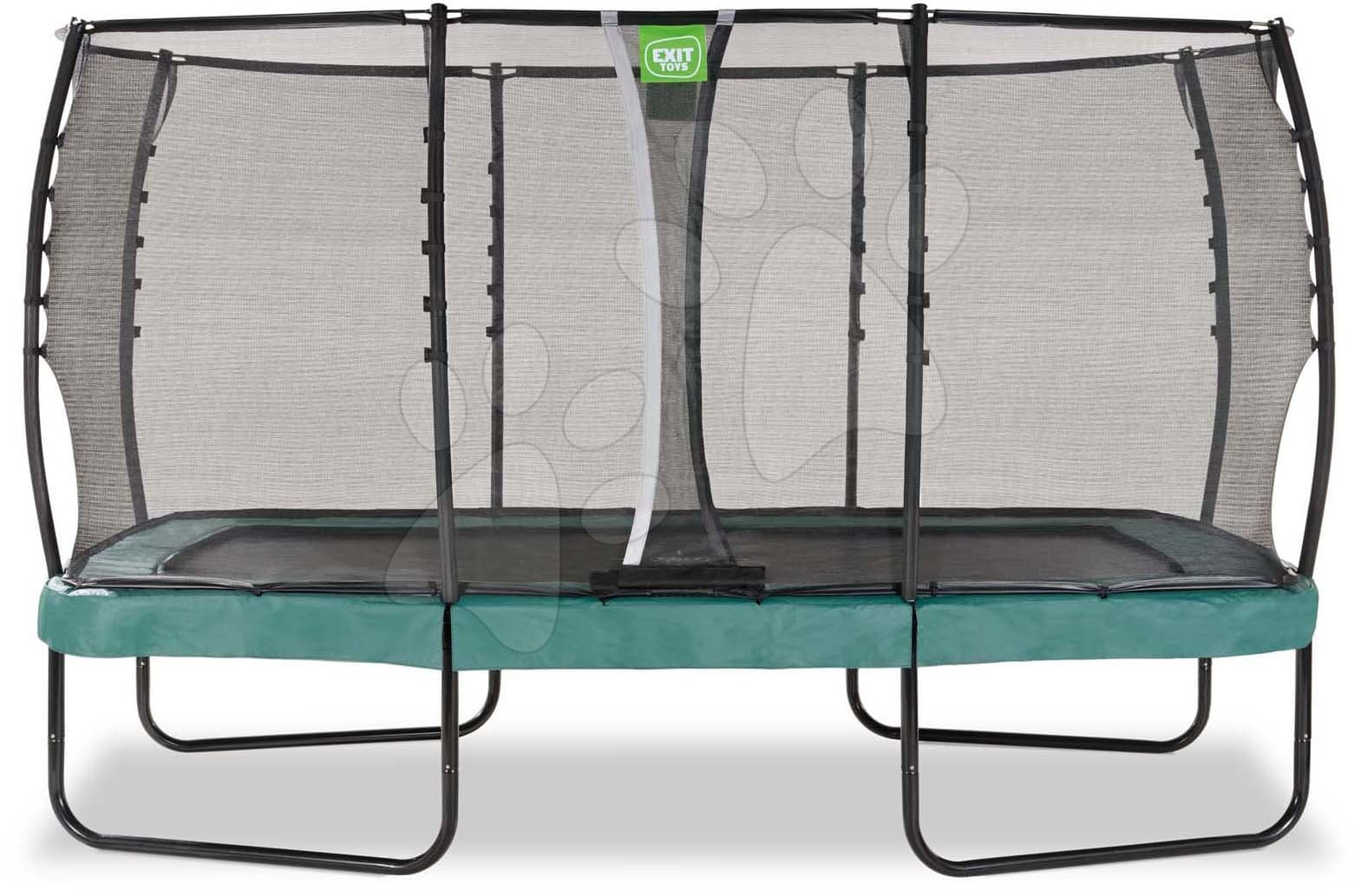 Trampolína s ochrannou sieťou Allure Premium Exit Toys zelená 244*427 cm 1