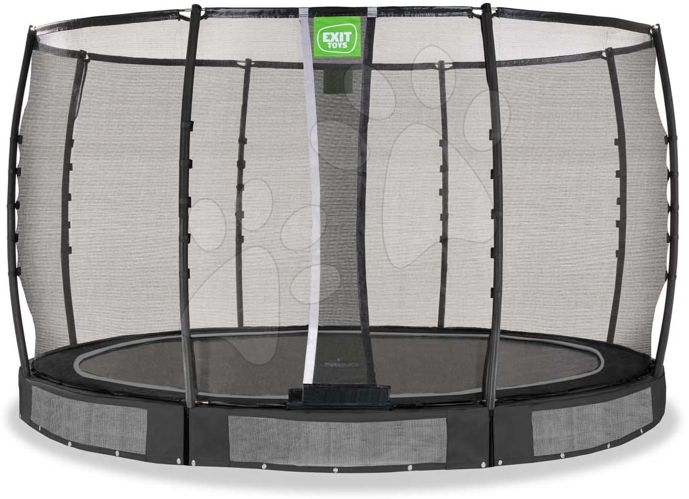 Trampolína s ochrannou sieťou Allure Premium ground Exit Toys prízemná priemer 366 cm čierna 1