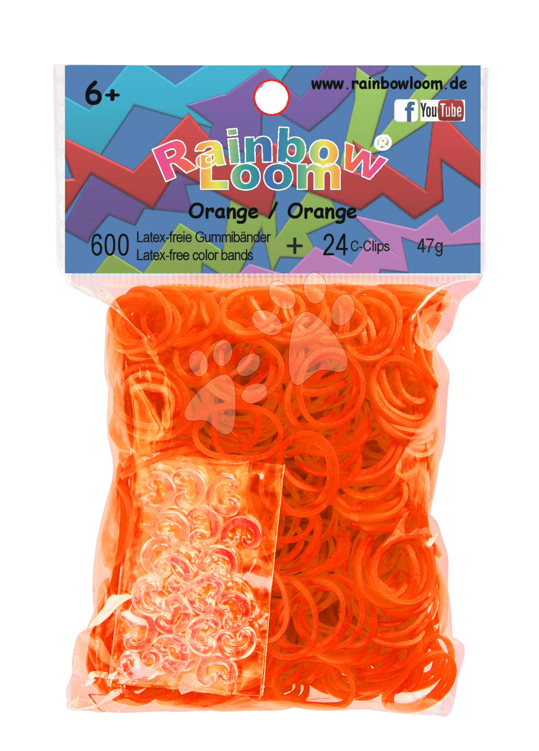 Rainbow Loom detské gumičky 22116 oranžové