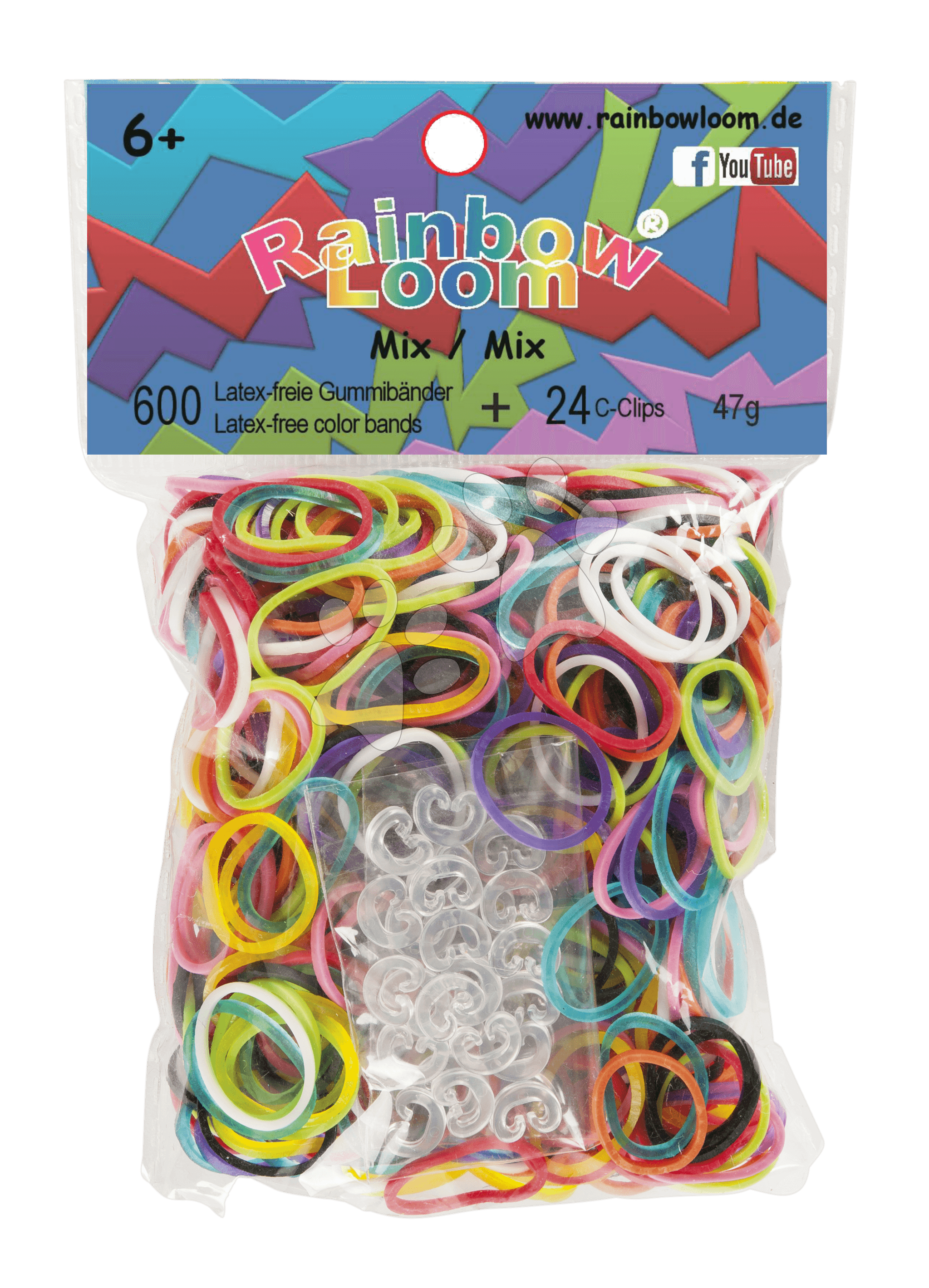Rainbow Loom detské gumičky mix farieb 22017