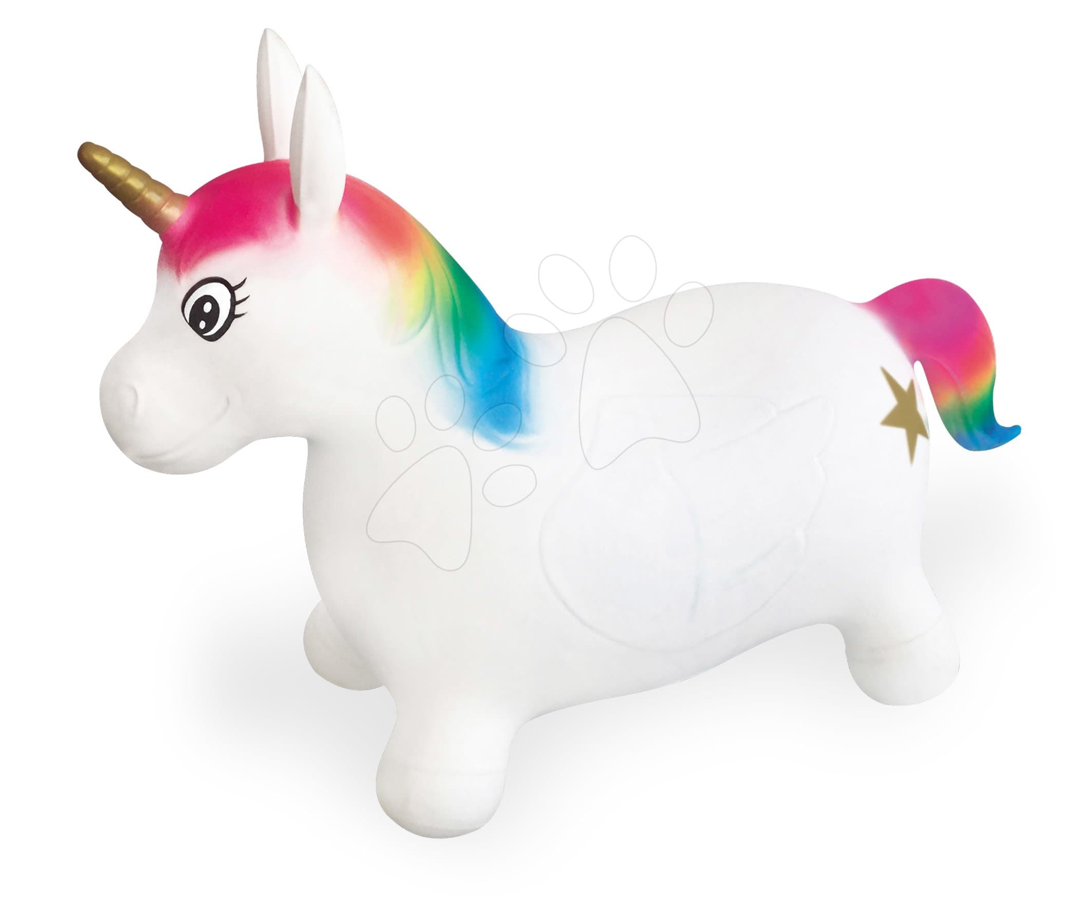 Mondo Jednorožec na skákanie Unicorn Ride on gumený biely 9132