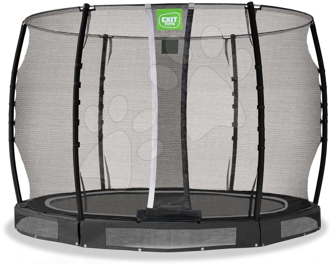 Trampolína s ochrannou sieťou Allure Classic ground Exit Toys prízemná priemer 305 cm čierna 1