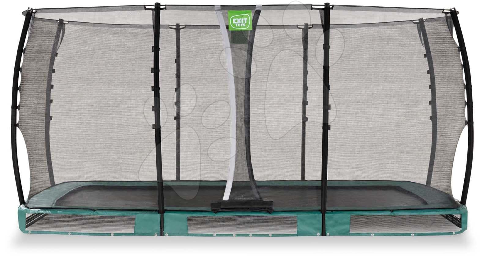 Trampolína s ochrannou sieťou Allure Classic ground Exit Toys prízemná 244*427 cm čierna