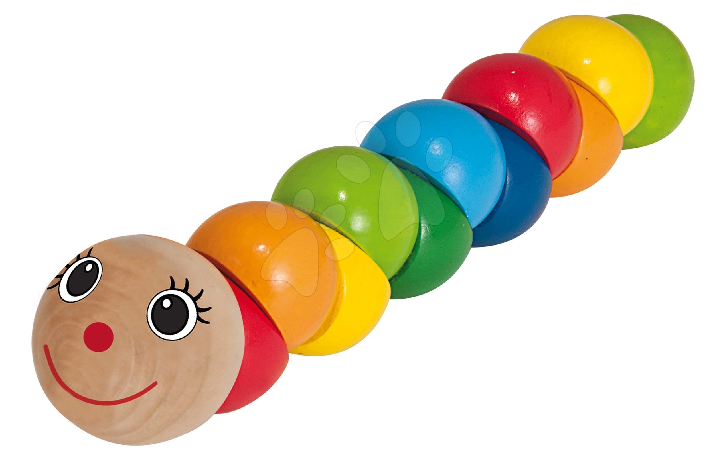 Drevená húsenica Grasping Toy Eichhorn dĺžka 18,5 cm od 12 mes 1