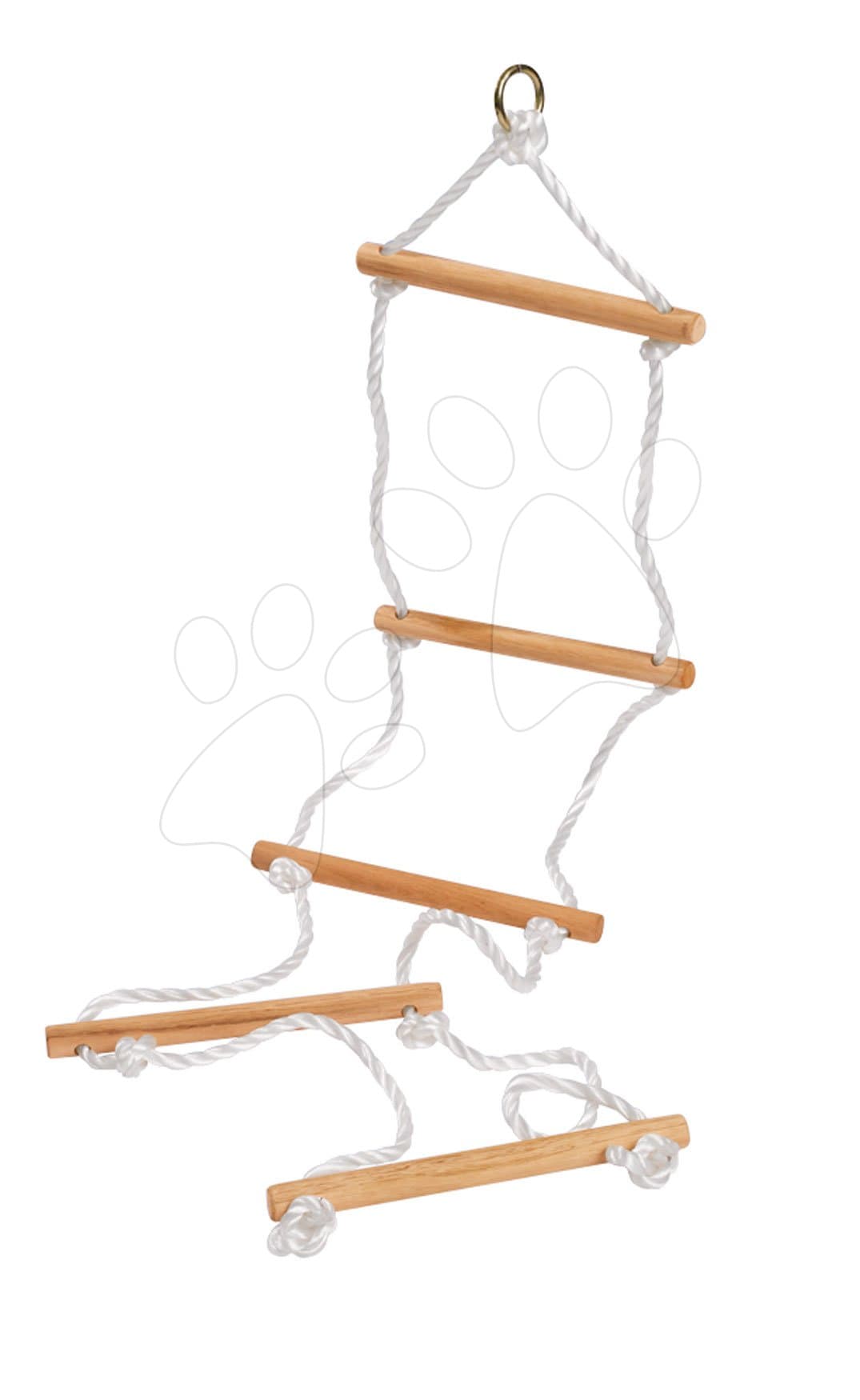 Drevený povrazový rebrík Rope Ladder Outdoor Eichhorn prírodný 170 cm dĺžka 60 kg nosnosť 1