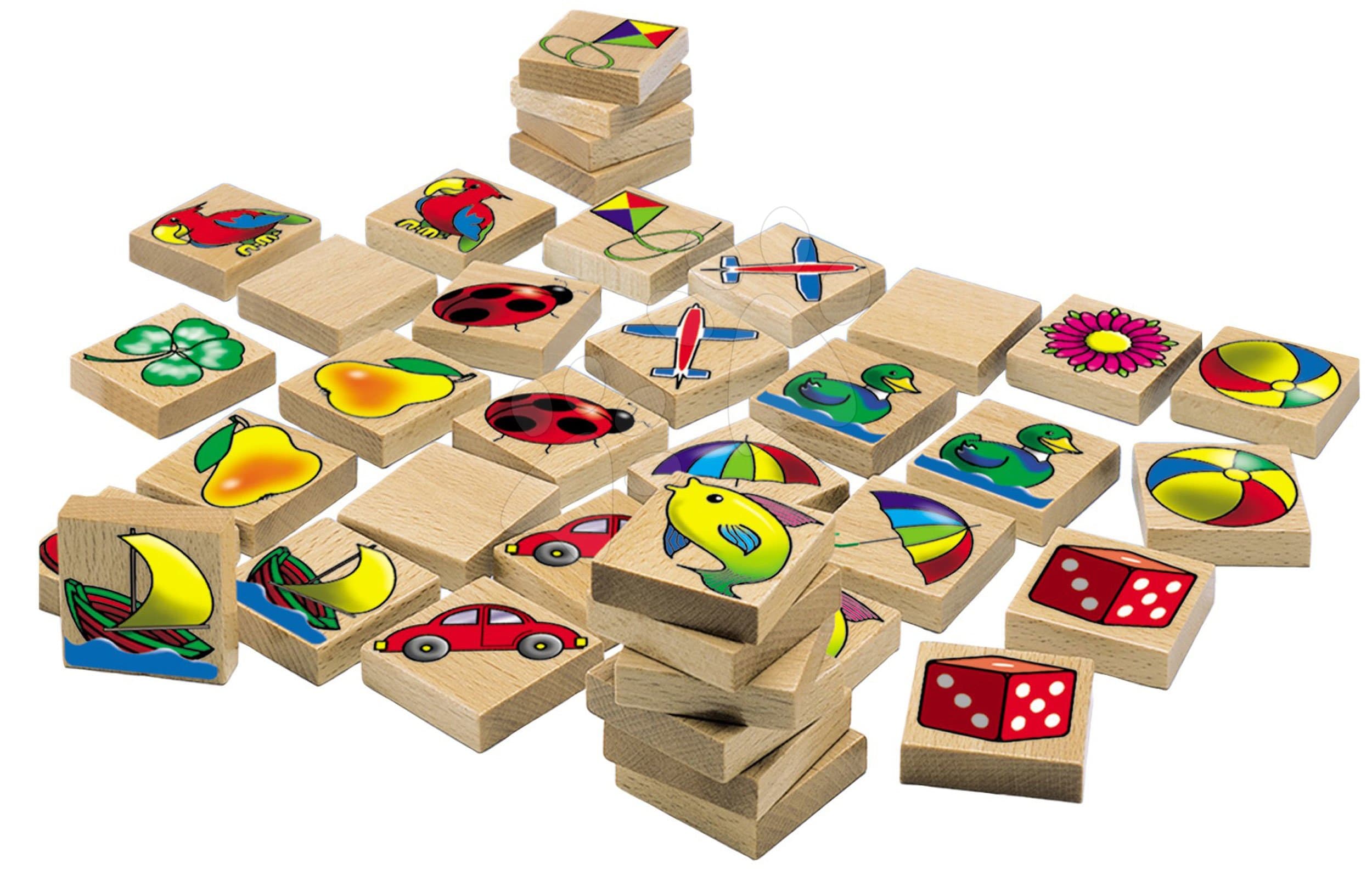 Drevené pexeso Picture Memory Game Eichhorn s 20 obrázkami na 40 dieloch 1