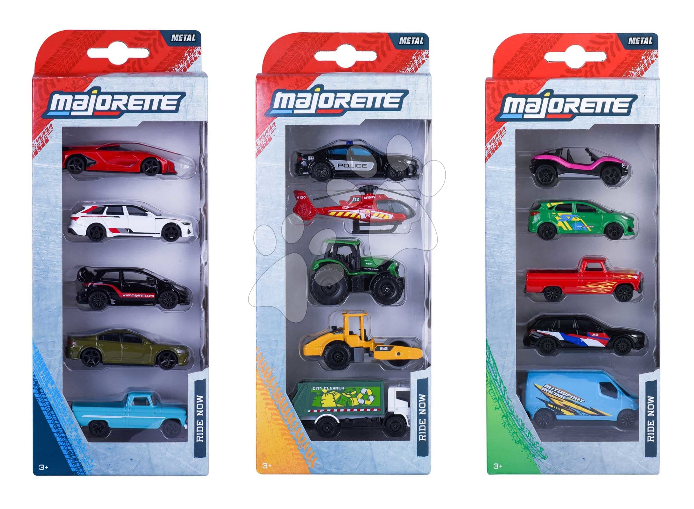 Autíčka Street Cars Majorette kovové sada 5 druhov dĺžka 7 cm 1:64