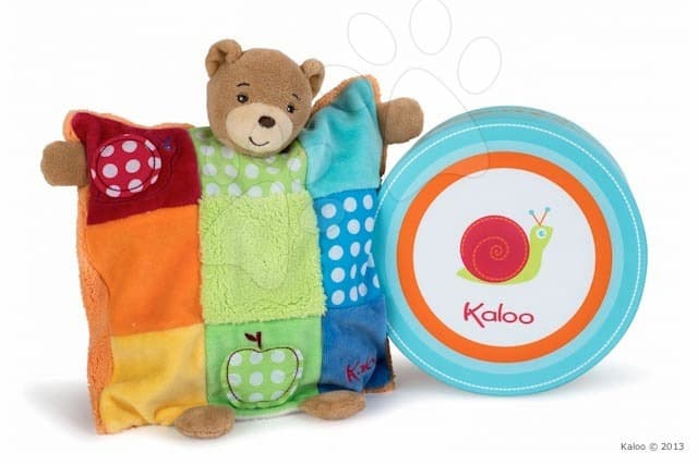 Kaloo plyšový macko Colors-Doudou Puppet Bear Patchwork 963260 1