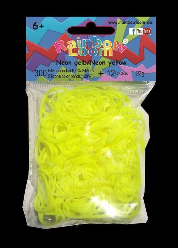 Rainbow Loom detské neónové gumičky 20228 žlté