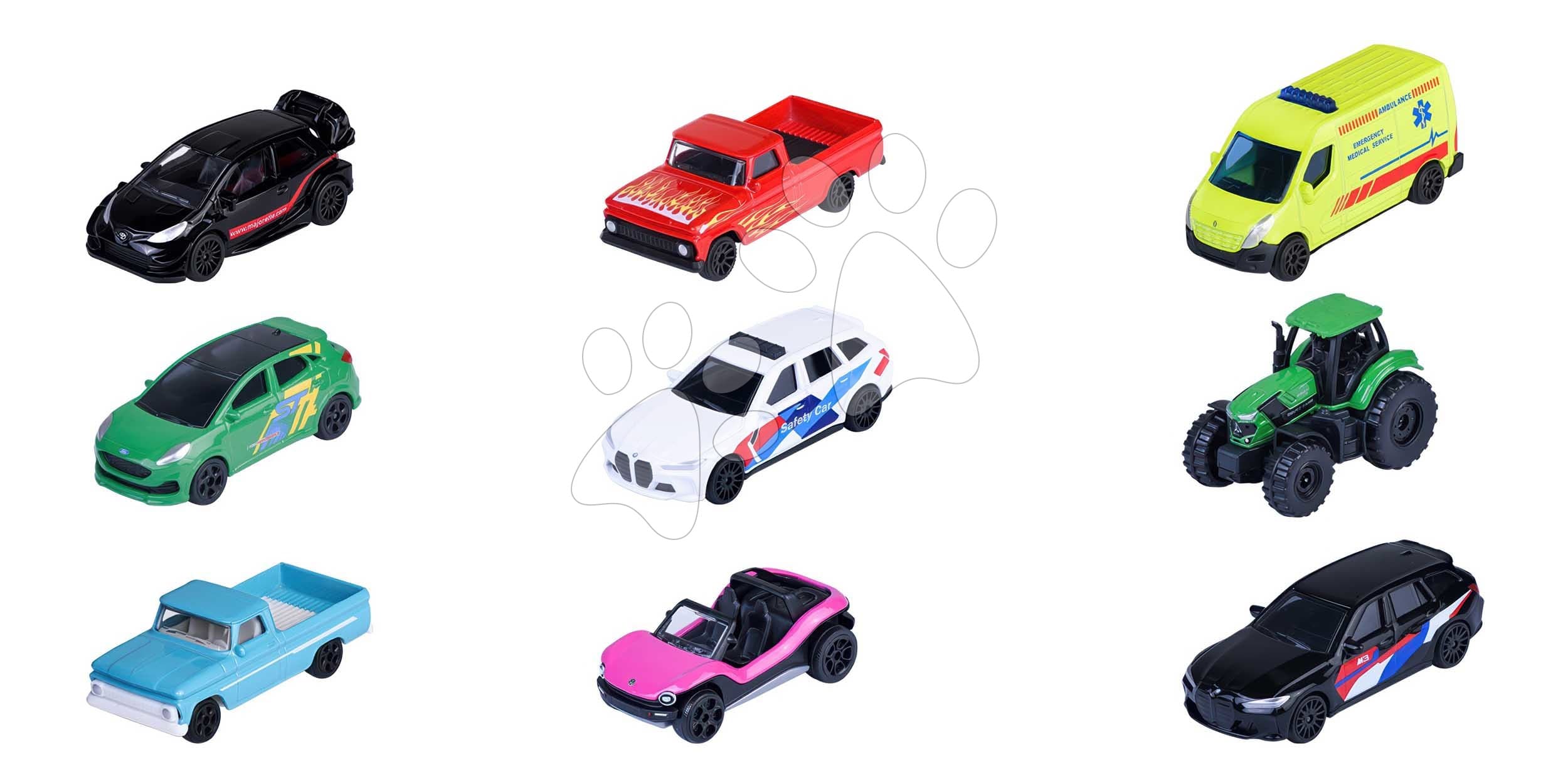 Autíčko Street Cars Assorted Majorette kovové 18 rôznych druhov dĺžka 4 cm 1:64