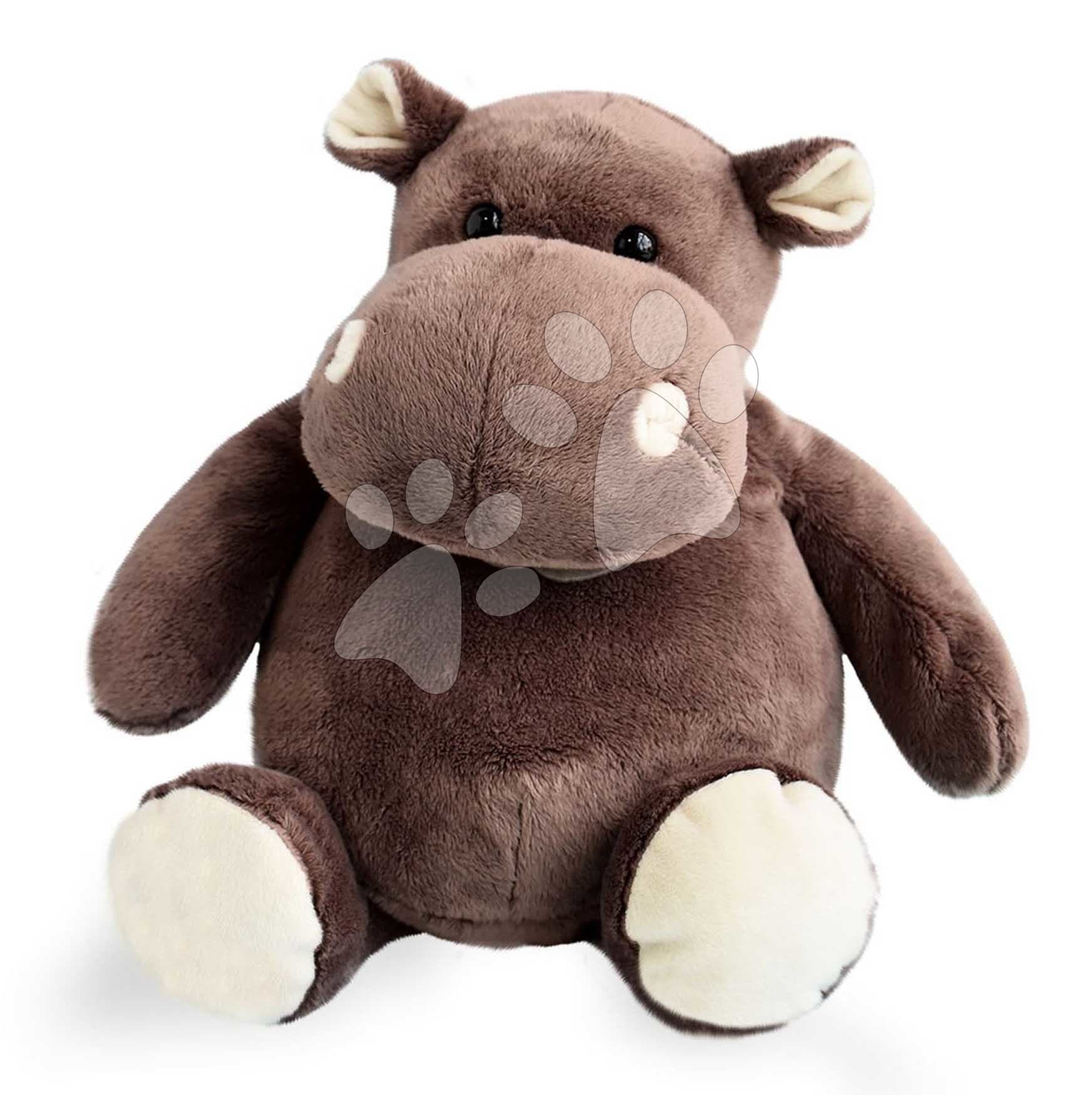 Plyšový hrošík Hippo Histoire d’ Ours v darčekovom balení hnedý 38 cm od 0 mes 1