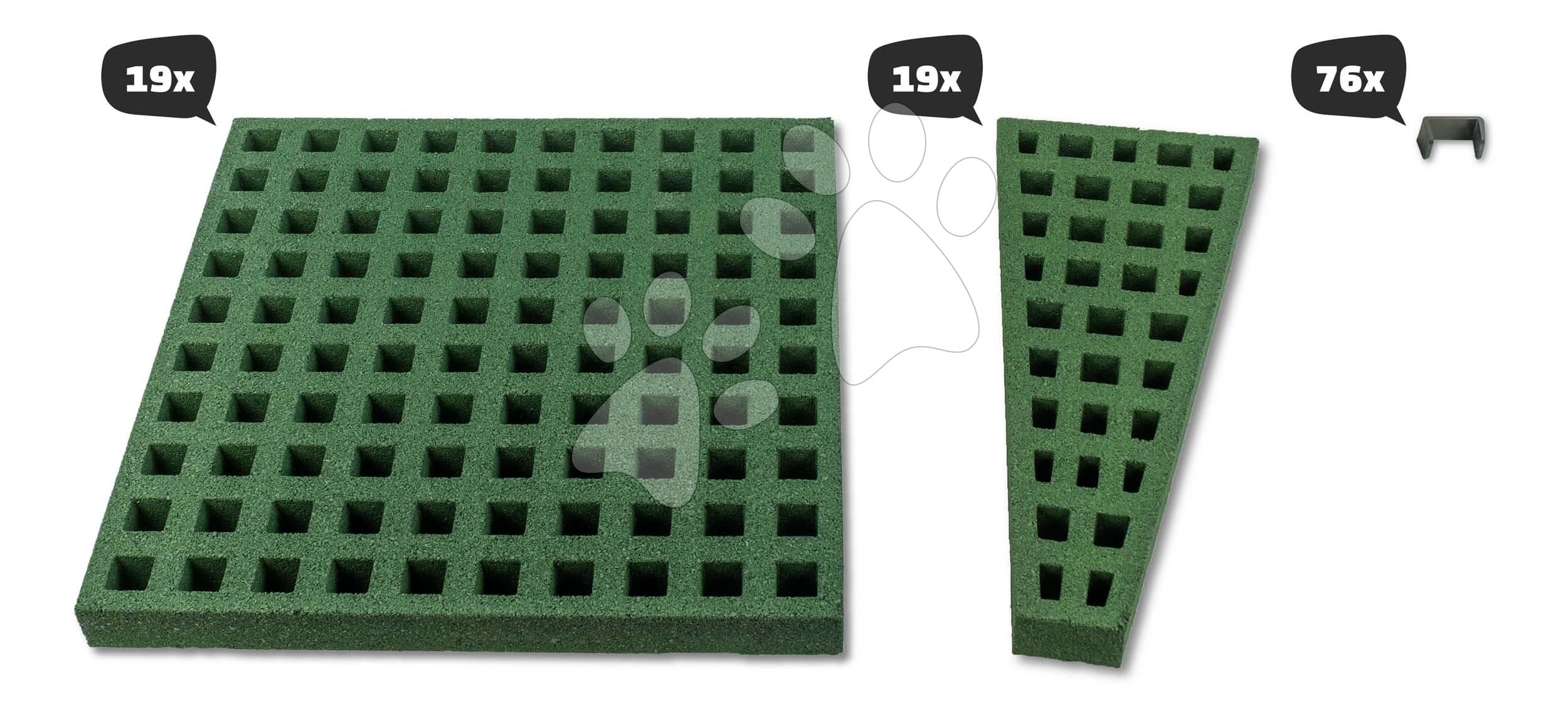 Dopadová plocha pre trampolíny s priemerom 366 cm Freezone Safety Tiles Exit Toys zatrávňovacia protišmyková