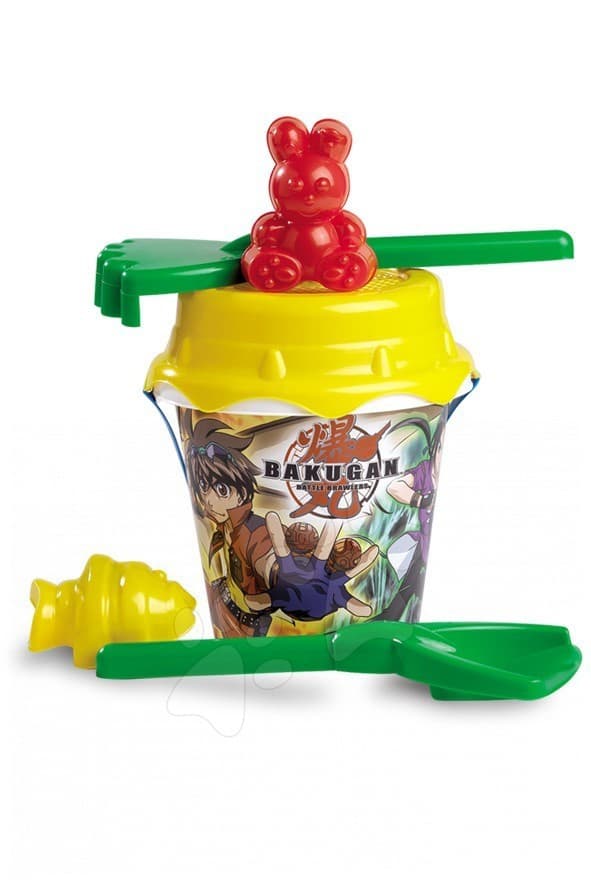 Divertoys Bakugan vedierko set do piesku 23567 žlto-zelený 1