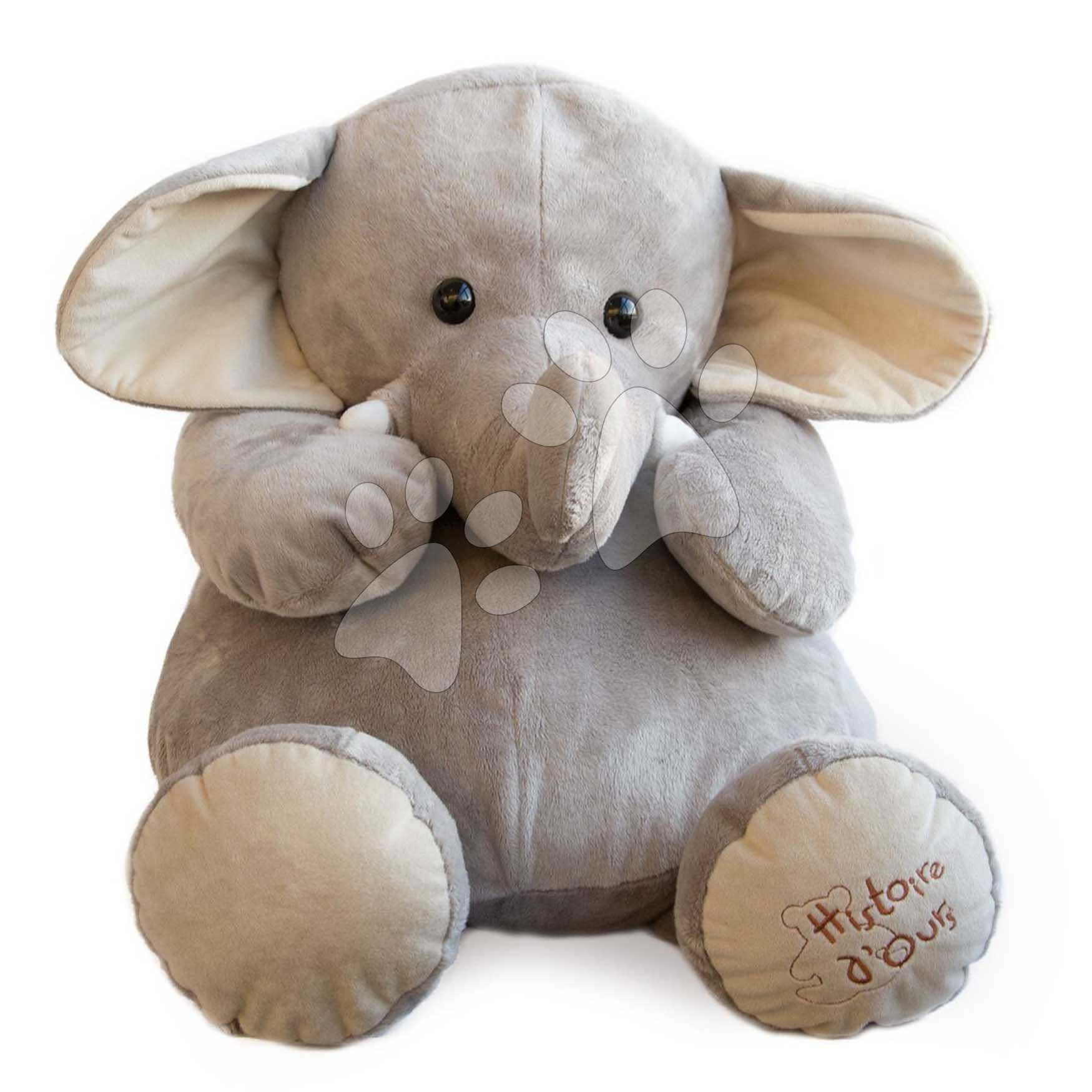 Plyšový slon Elephant Histoire d’ Ours sivý 60 cm od 0 mes