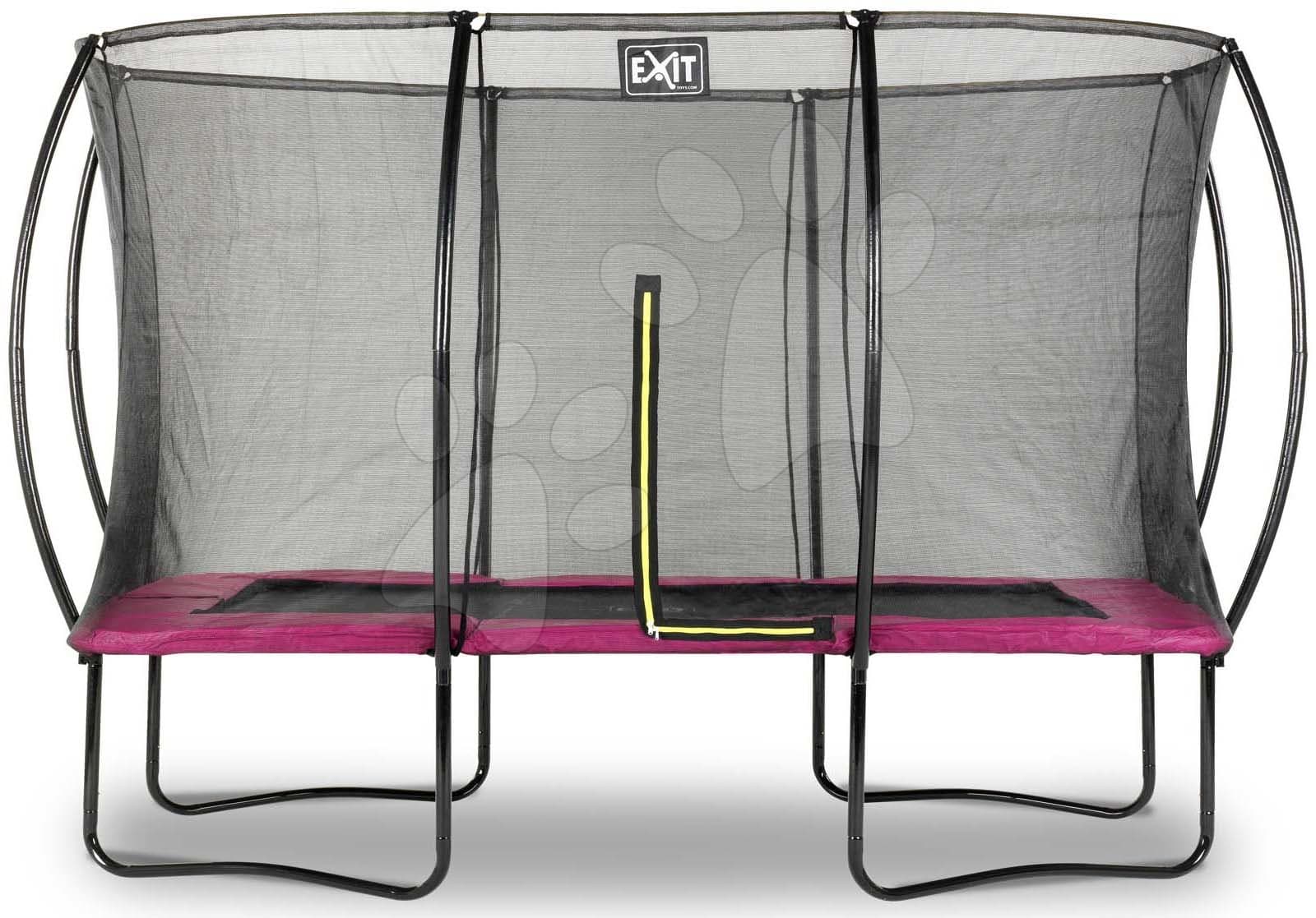 Trampolína s ochrannou sieťou Silhouette trampoline Pink Exit Toys 244*366 cm ružová