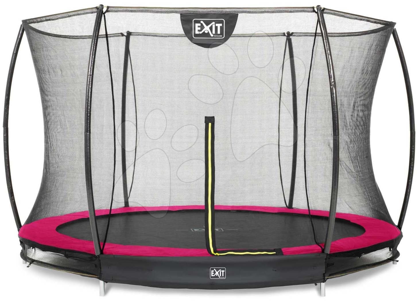 Trampolína s ochrannou sieťou Silhouette Ground Pink Exit Toys prízemná priemer 305 cm ružová 1