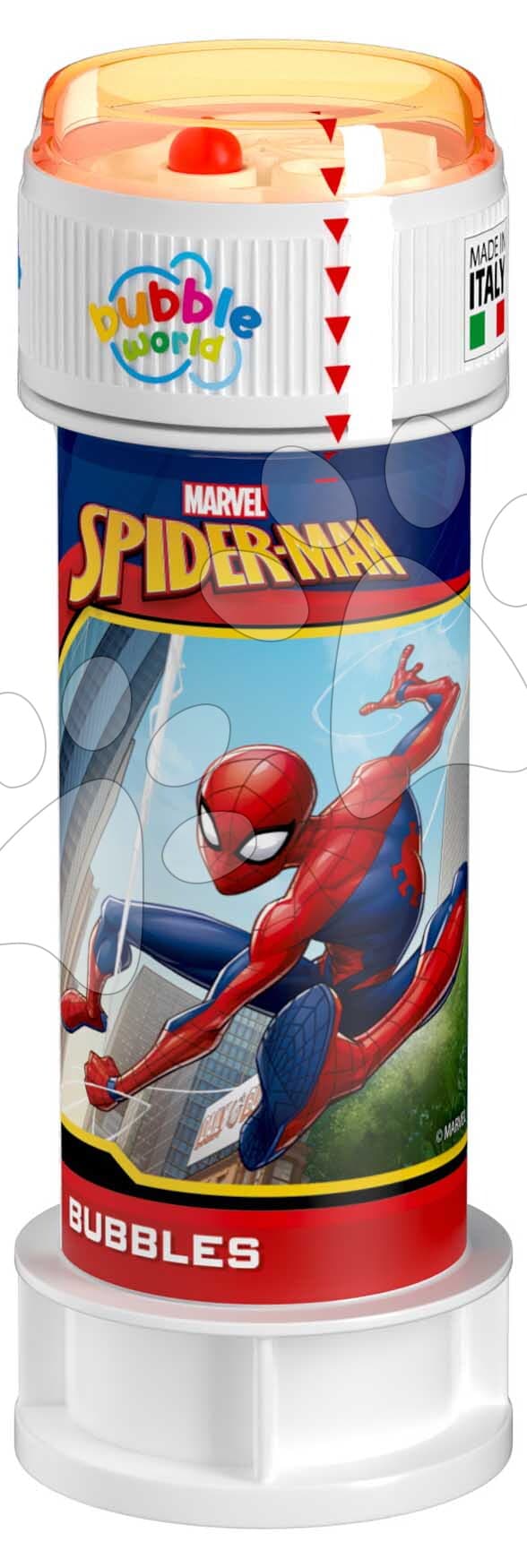 Bublifuk Spiderman Marvel Bubble World Dulcop hypoalergénny bez niklu a parabénov