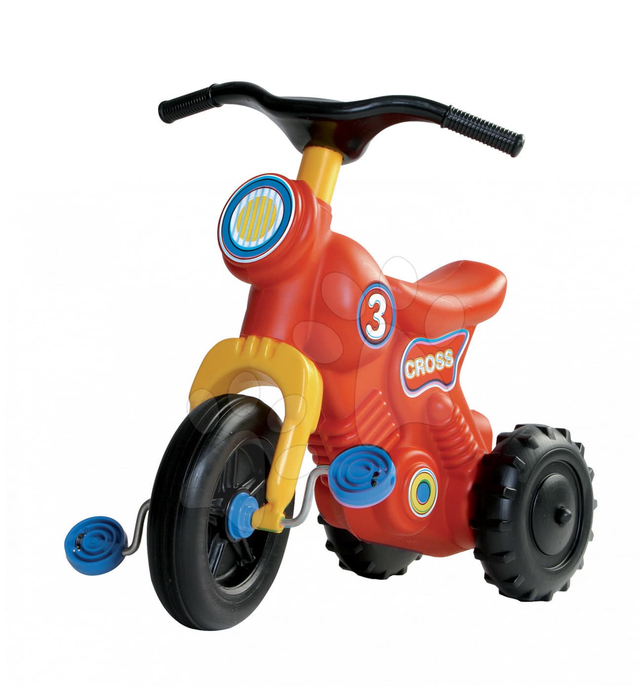 Dohány odrážadlo Cross 3 Motorbike s pedálmi 132 červené 1