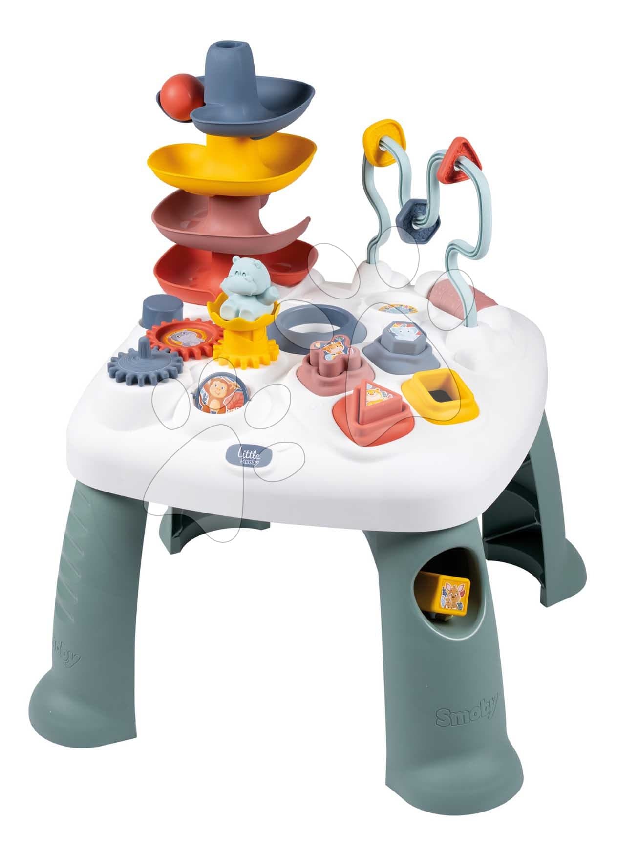 Didaktický stolík s vkladacími kockami Activity Table Little Smoby s aktivitami na vývoj jemnej motoriky od 12 mes 1