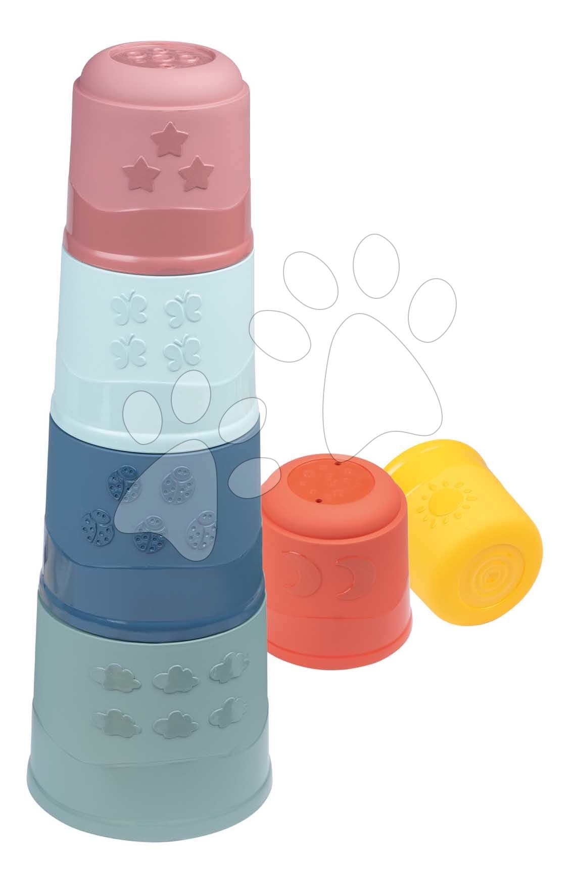 Didaktická veža Magic Tower Little Smoby výška 40 cm so 6 šálkami od 12 mes 1