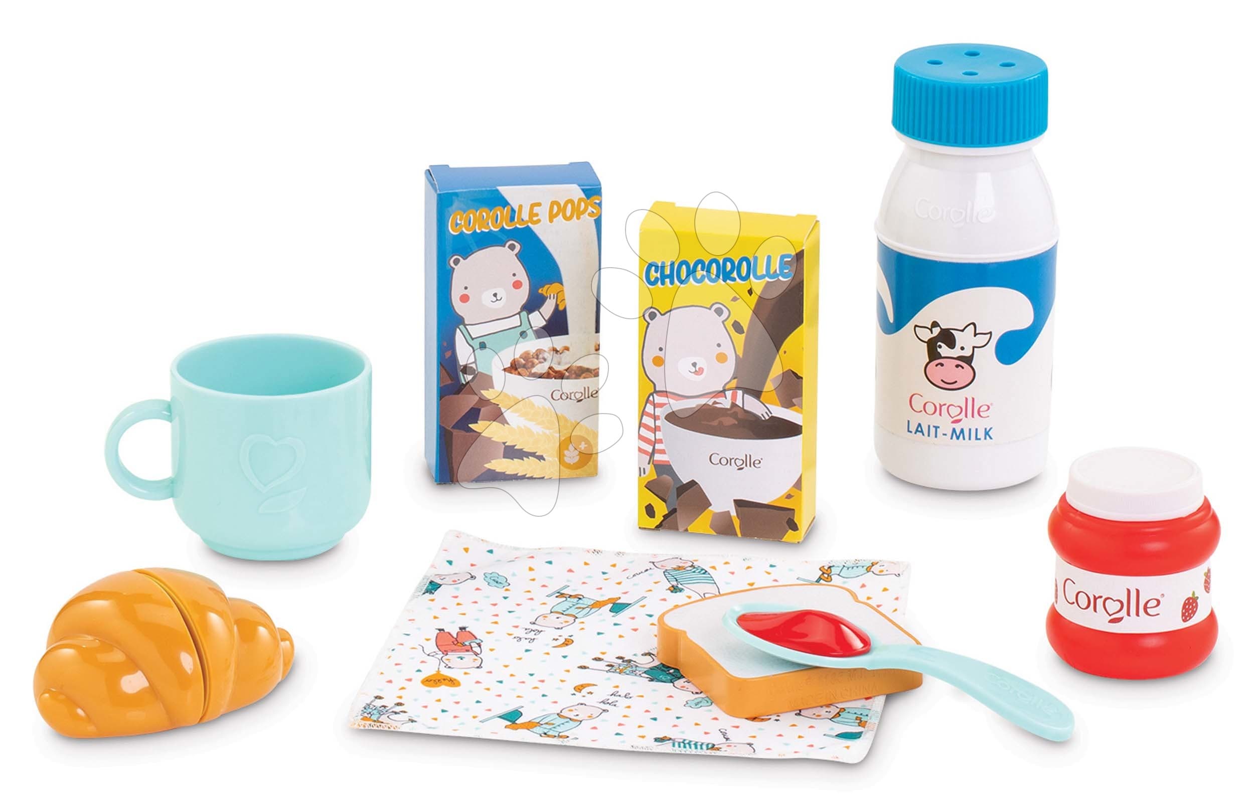 Raňajková súprava s croissantom Breakfast Set Corolle pre 36-42 cm bábiku 9 doplnkov od 24 mes 1