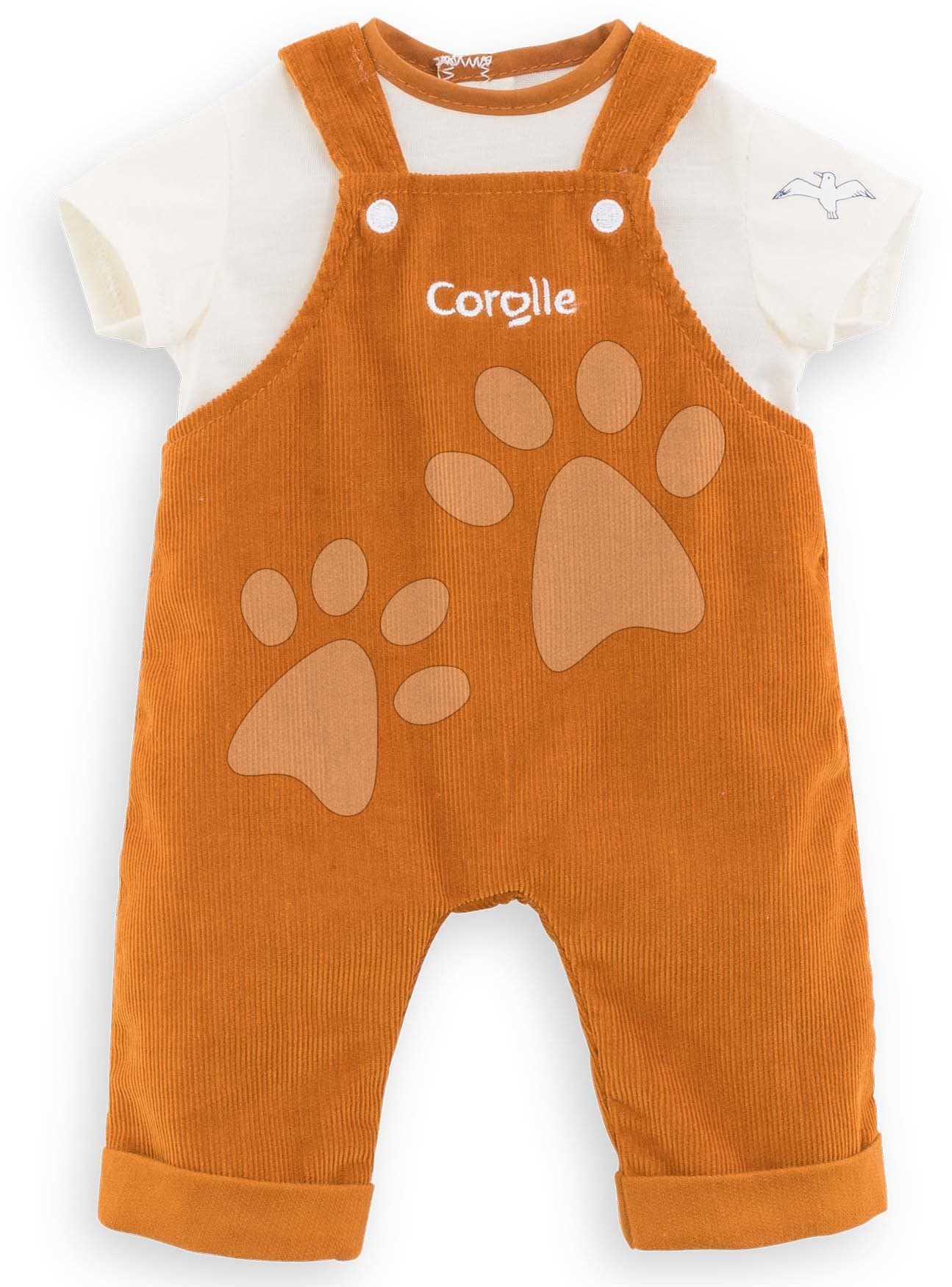 Oblečenie Velvet Overalls & T-Shirt Bords de Loire Mon Grand Poupon Corolle pre 36 cm bábiku od 24 mes 1