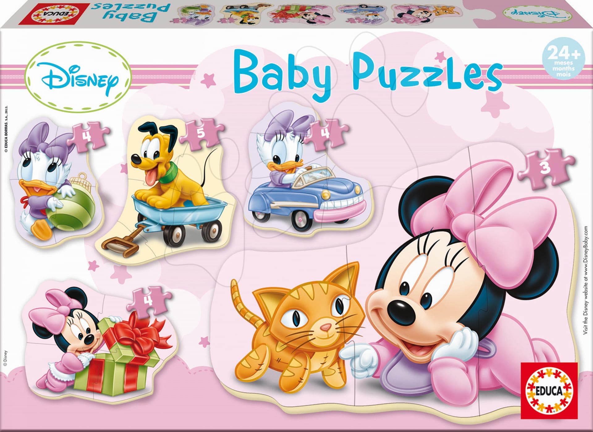 Educa baby detské puzzle Baby Minnie 15612 farebné 1