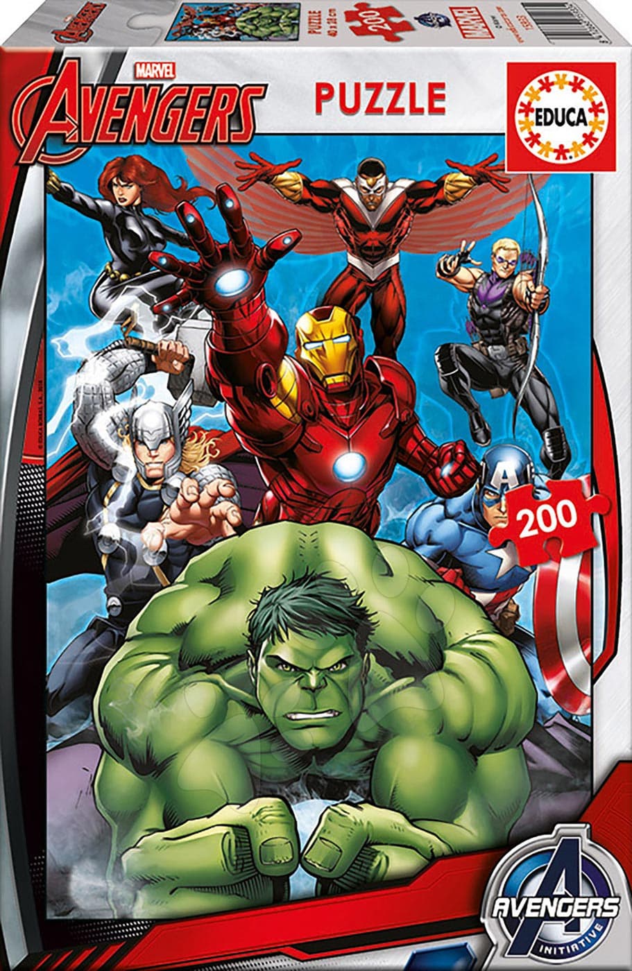 Puzzle pre deti Avengers Educa 200 dielov 15933 farebné