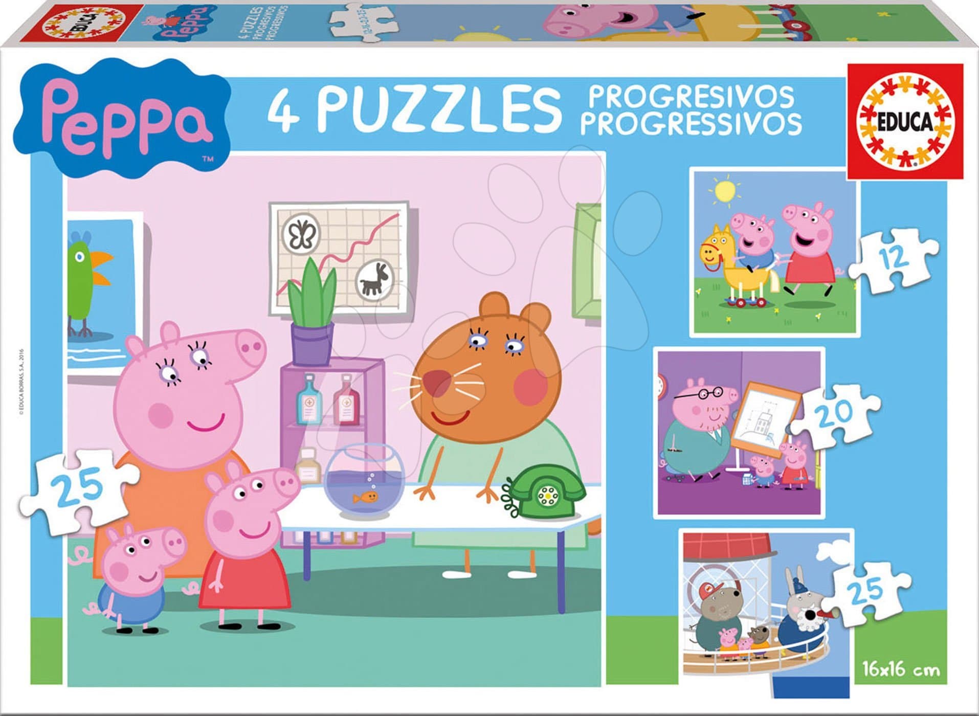 Educa puzzle pre deti Peppa Pig Educa 16817 1