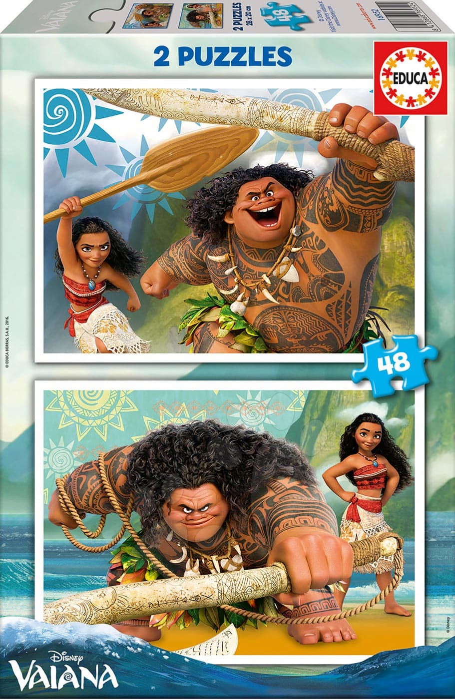 Educa detské puzzle Vaiana 2x48 dielikov 16952 1