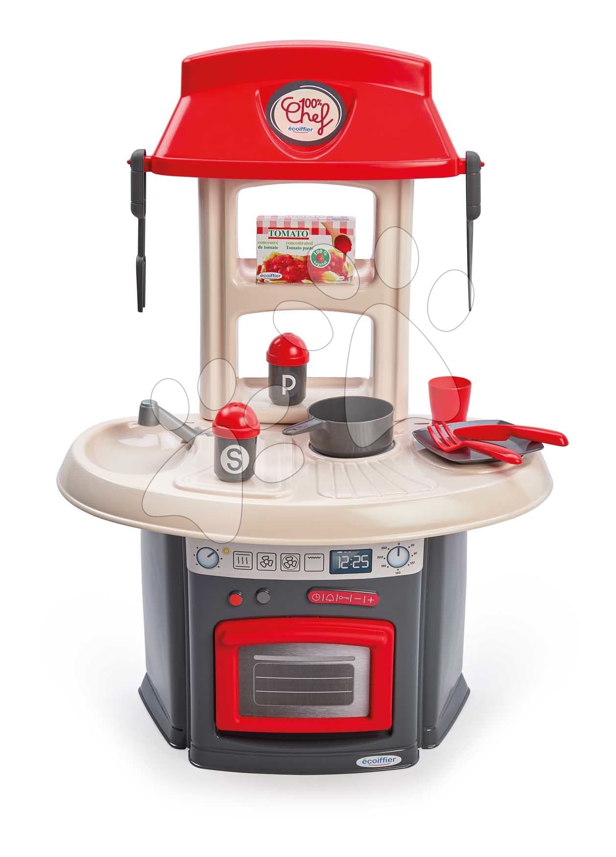 Kuchynka medená 100% Chef Italian Écoiffier s 13 doplnkami od 18 mes 1