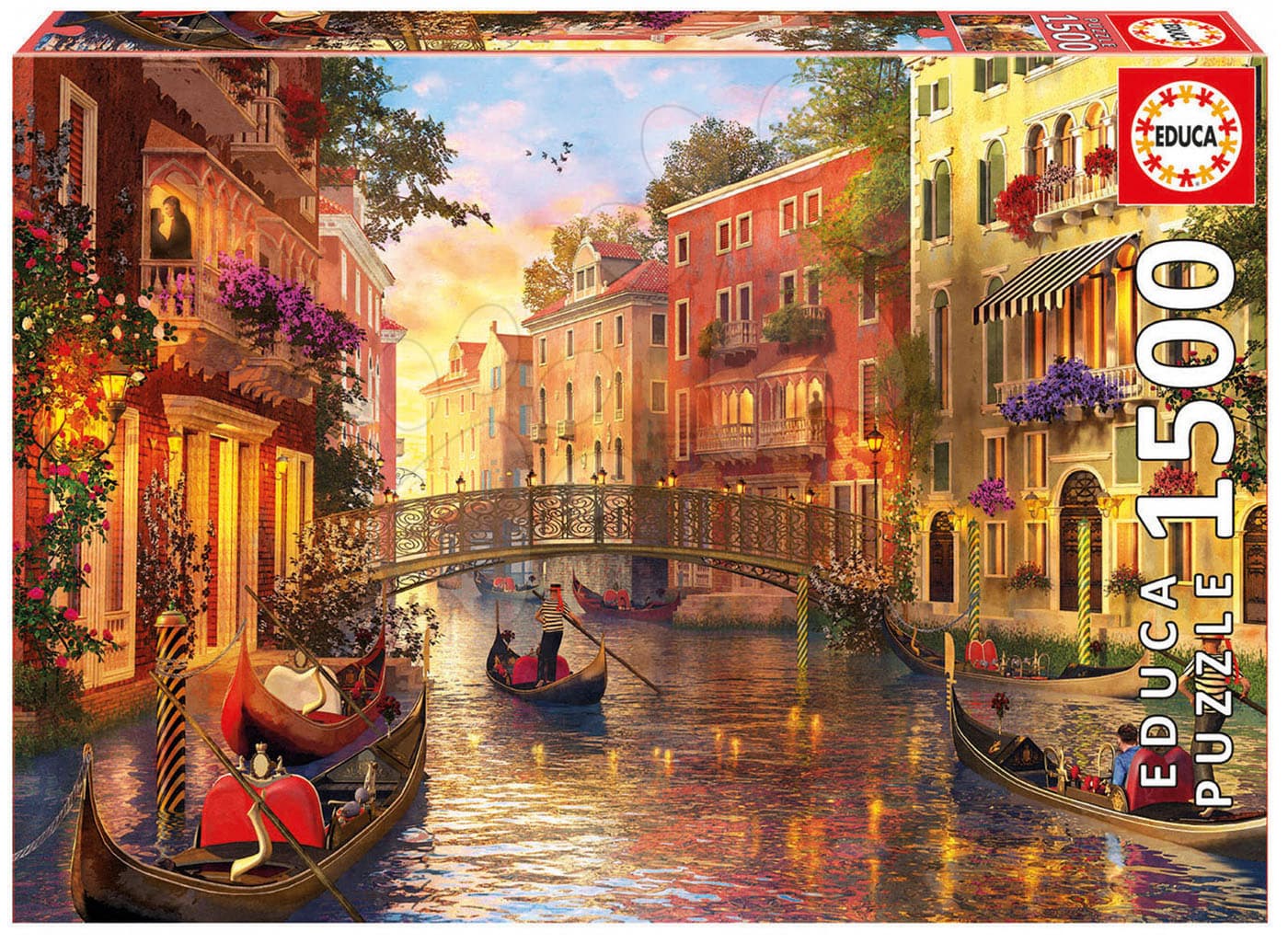 Educa puzzle Genuine Sunset in Venice 1500 dielov 17124 1