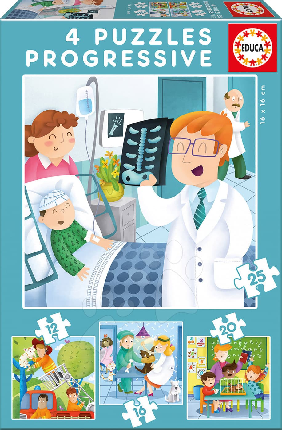 Educa detské puzzle Keď vyrastiem, chcem byť progresívne 17146 1