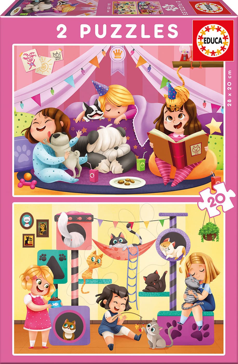 Educa Detské puzzle Pyžamová párty 17148 1