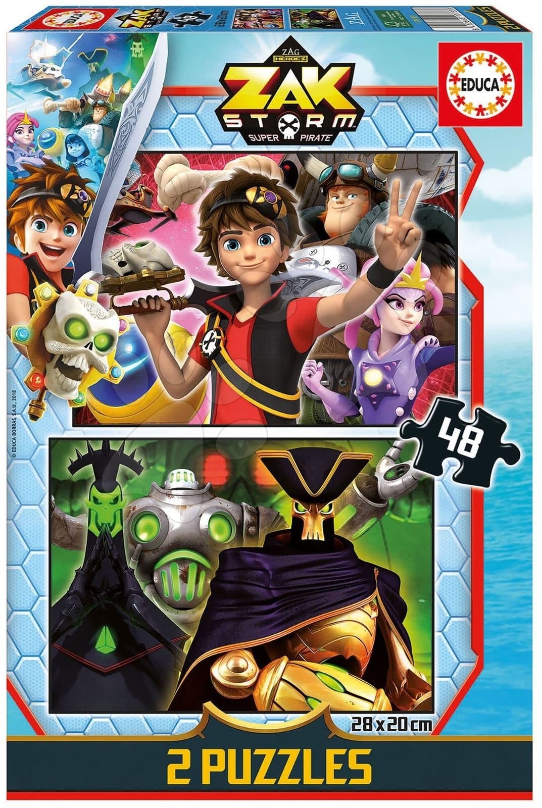 Puzzle Zak Storm Educa 2x48 dielov od 4 rokov