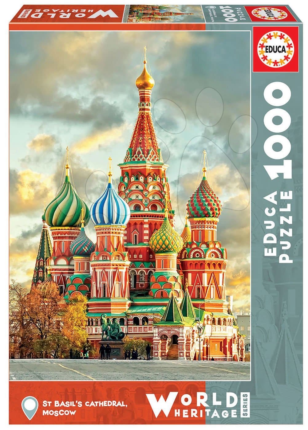Educa puzzle St. Basil´s Cathedral Moscow 100 dielov a fix lepidlo 17998 1