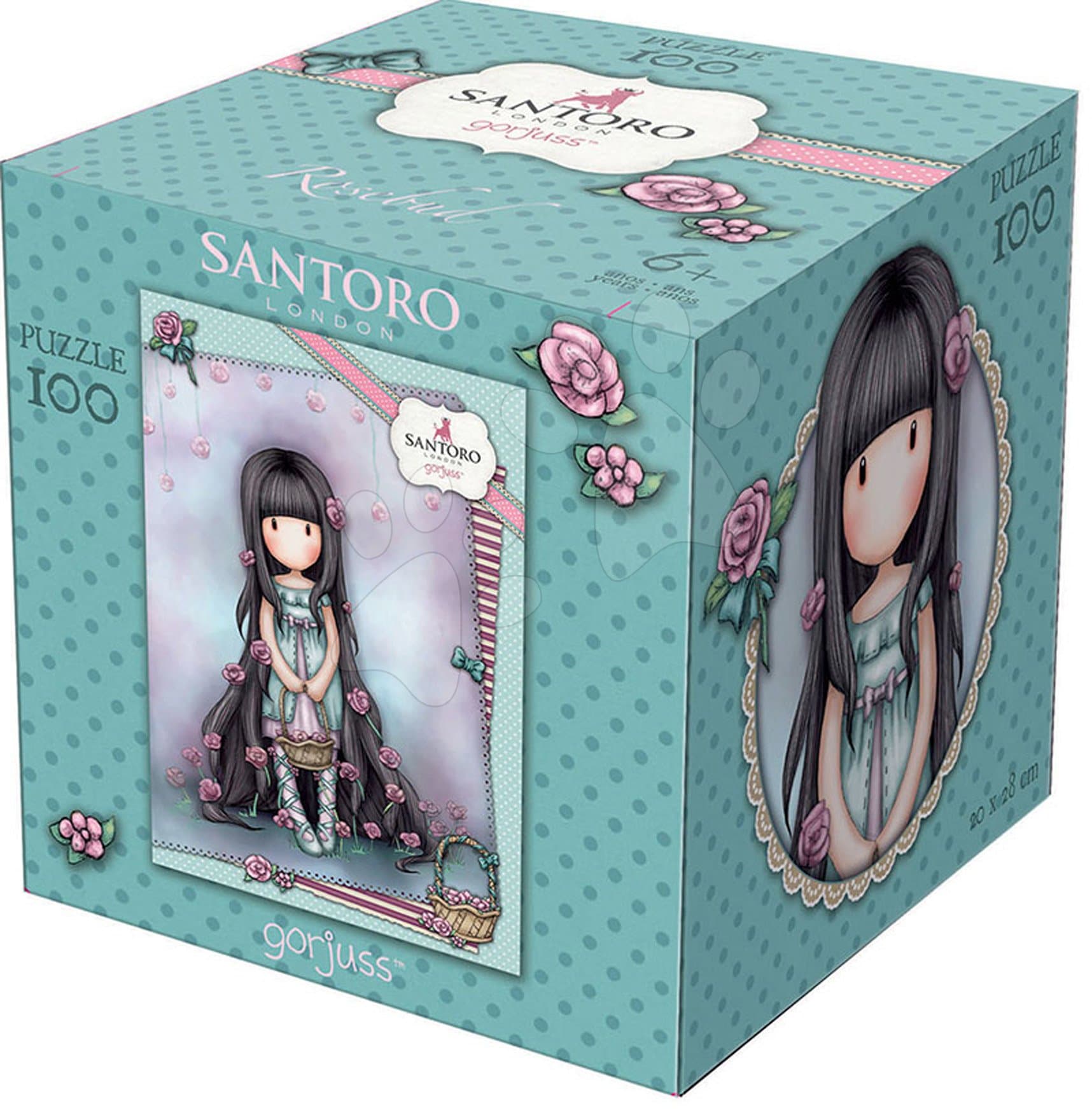 Puzzle Mini Cubes Santoro London Gorjuss Rosebud Educa 100 dielov od 6 rokov 1